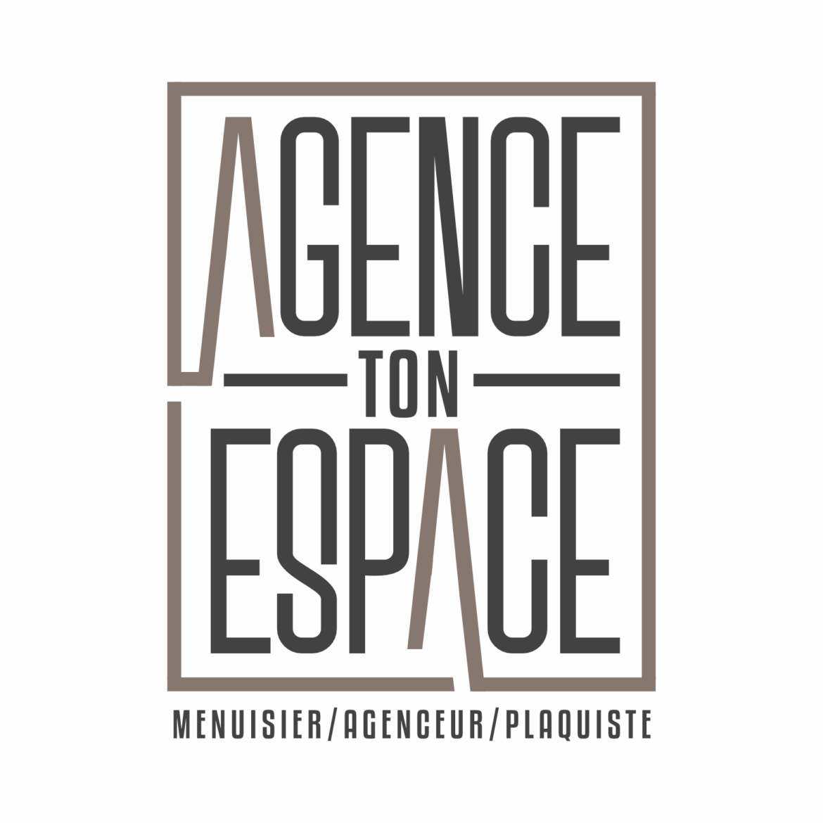AGENCE TON ESPACE – Logo – Menuisier – Agenceur – Plaquiste – Vendée 85 – Menuiserie -Agencement – Plaquisterie – Rives De l’Yon – La Roche